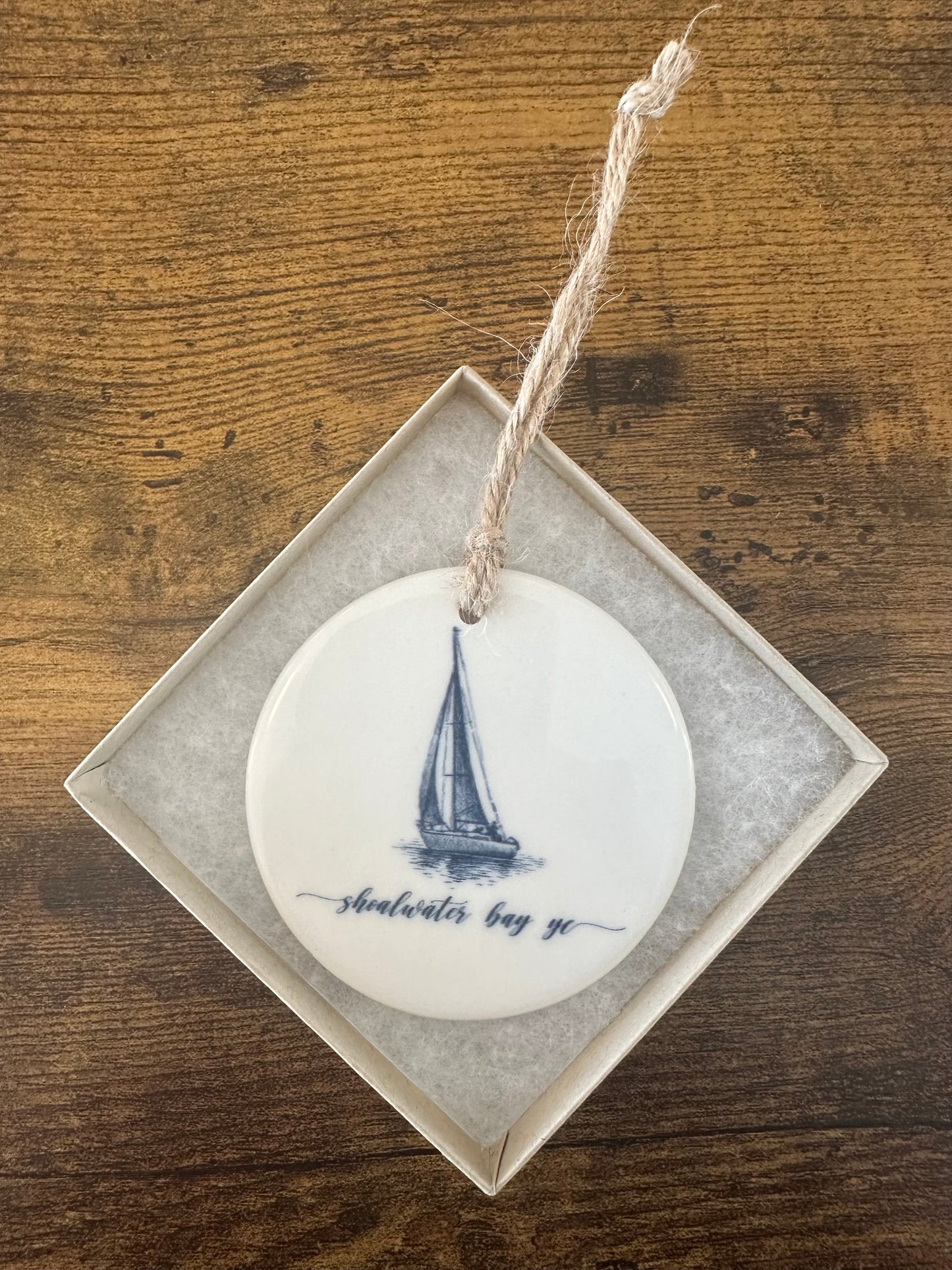 SBYC Sailboat Ornament